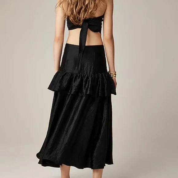J.Crew Collection ruffle-tier midi skirt (size 2) - Picture 3 of 7